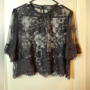 See through crop top